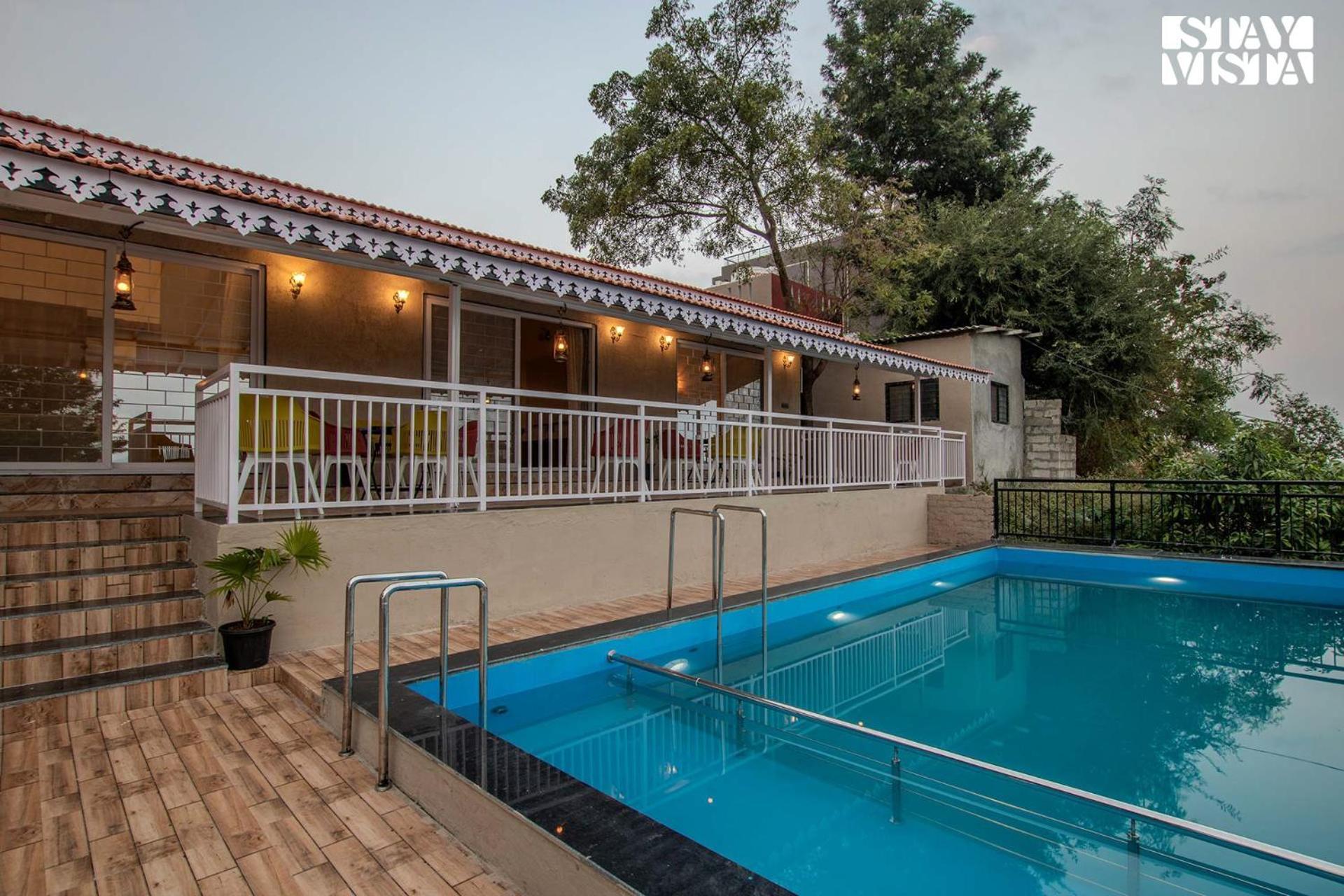 Stayvista'S Harvest Haven - Pool-View Villa With Deck & Machan Near Sula Nashik Exterior photo